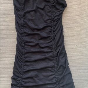 Urban Outfitters Black Ruched Dress